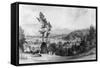 View from Norbury, Surrey, 19th Century-William Radclyffe-Framed Stretched Canvas