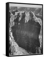 View From "North Rim 1941 Grand Canyon National Park" Arizona.  1941-Ansel Adams-Framed Stretched Canvas