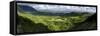 View from Nuuanu Pali State Wayside Viewpoint, Oahu, Hawaii, USA-Charles Crust-Framed Stretched Canvas