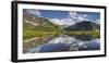 View from Oberberg, Blauer Kofel, Rotes Beil, Mountain Lake, Pfitscher Tal (Valley-Rainer Mirau-Framed Photographic Print