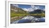 View from Oberberg, Blauer Kofel, Rotes Beil, Mountain Lake, Pfitscher Tal (Valley-Rainer Mirau-Framed Photographic Print