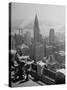 View from Observation Deck at Rockefeller Center Looking Southeast at the Chrysler Building-null-Stretched Canvas