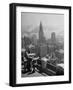 View from Observation Deck at Rockefeller Center Looking Southeast at the Chrysler Building-null-Framed Photographic Print