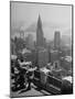 View from Observation Deck at Rockefeller Center Looking Southeast at the Chrysler Building-null-Mounted Photographic Print