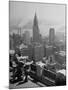 View from Observation Deck at Rockefeller Center Looking Southeast at the Chrysler Building-null-Mounted Photographic Print