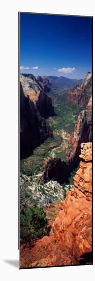 View from Observation Point, Zion National Park, Utah, USA-null-Mounted Photographic Print