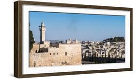 View from Old City of Jerusalem into the outskirts, Jerusalem, Israel, Middle East-Alexandre Rotenberg-Framed Photographic Print