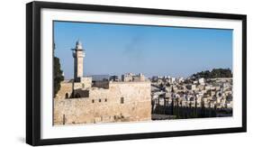 View from Old City of Jerusalem into the outskirts, Jerusalem, Israel, Middle East-Alexandre Rotenberg-Framed Photographic Print