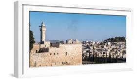 View from Old City of Jerusalem into the outskirts, Jerusalem, Israel, Middle East-Alexandre Rotenberg-Framed Photographic Print