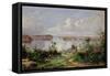 View From Onions Port, Sydney-William Charles Piguenit-Framed Stretched Canvas