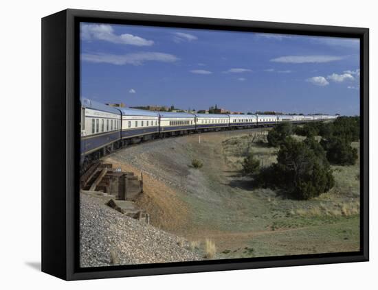 View from Open Doorway on the American Orient Express Train, Travelling in the Southwest U.S., USA-Alison Wright-Framed Stretched Canvas