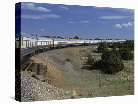 View from Open Doorway on the American Orient Express Train, Travelling in the Southwest U.S., USA-Alison Wright-Stretched Canvas