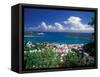 View from Paradise Point, Charlotte Amalie, St. Thomas, Caribbean-Robin Hill-Framed Stretched Canvas