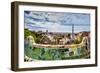 View from Parc Guell Towards City, Barcelona, Catalonia, Spain-Sabine Lubenow-Framed Photographic Print