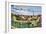 View from Parc Guell Towards City, Barcelona, Catalonia, Spain-Sabine Lubenow-Framed Photographic Print