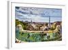 View from Parc Guell Towards City, Barcelona, Catalonia, Spain-Sabine Lubenow-Framed Photographic Print