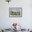 View from Parc Guell Towards City, Barcelona, Catalonia, Spain-Sabine Lubenow-Framed Photographic Print displayed on a wall