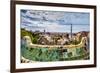 View from Parc Guell Towards City, Barcelona, Catalonia, Spain-Sabine Lubenow-Framed Photographic Print