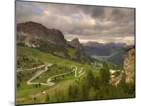 View from Passo Di Gardena, Dolomites, Italy, Europe-Gary Cook-Mounted Photographic Print