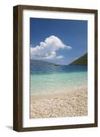 View from Pebble Beach across Antisamos Bay, Sami, Kefalonia (Kefallonia-Ruth Tomlinson-Framed Photographic Print