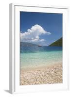 View from Pebble Beach across Antisamos Bay, Sami, Kefalonia (Kefallonia-Ruth Tomlinson-Framed Photographic Print