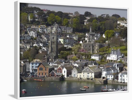 View from Penleath Point, Fowey, Cornwall, England, United Kingdom, Europe-Rob Cousins-Framed Photographic Print