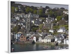 View from Penleath Point, Fowey, Cornwall, England, United Kingdom, Europe-Rob Cousins-Framed Photographic Print