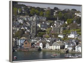 View from Penleath Point, Fowey, Cornwall, England, United Kingdom, Europe-Rob Cousins-Framed Photographic Print