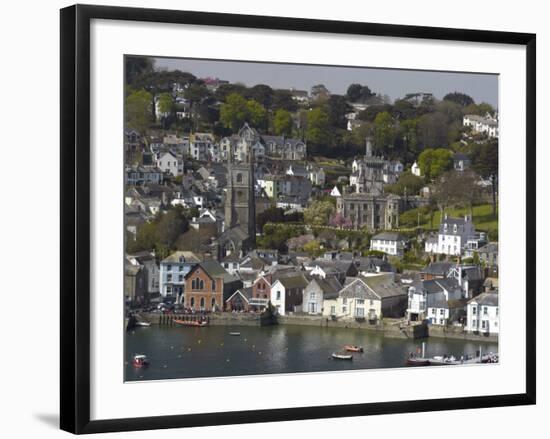 View from Penleath Point, Fowey, Cornwall, England, United Kingdom, Europe-Rob Cousins-Framed Photographic Print