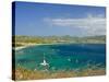 View From Pigeon Point Down to Rodney Bay, St. Lucia, Windward Islands, West Indies, Caribbean-null-Stretched Canvas