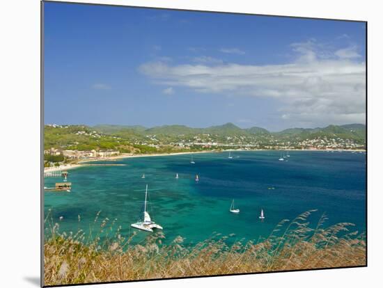 View From Pigeon Point Down to Rodney Bay, St. Lucia, Windward Islands, West Indies, Caribbean-null-Mounted Photographic Print