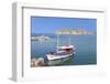 View from Plaka to Spinalonga Island (Kalidon), Former Leper Colony, Gulf of Mirabello-Markus Lange-Framed Photographic Print