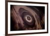 View from plane of eroded salt dome, Kavir Desert, Iran-Paul Williams-Framed Photographic Print