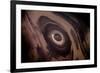 View from plane of eroded salt dome, Kavir Desert, Iran-Paul Williams-Framed Photographic Print