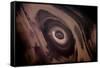 View from plane of eroded salt dome, Kavir Desert, Iran-Paul Williams-Framed Stretched Canvas