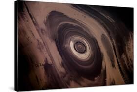 View from plane of eroded salt dome, Kavir Desert, Iran-Paul Williams-Stretched Canvas