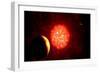 View from Pluto If Our Sun Were Replaced by Vy Canis Majoris-null-Framed Premium Giclee Print
