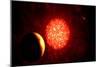 View from Pluto If Our Sun Were Replaced by Vy Canis Majoris-null-Mounted Premium Giclee Print