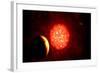 View from Pluto If Our Sun Were Replaced by Vy Canis Majoris-null-Framed Premium Giclee Print