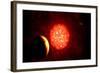 View from Pluto If Our Sun Were Replaced by Vy Canis Majoris-null-Framed Premium Giclee Print