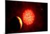 View from Pluto If Our Sun Were Replaced by Vy Canis Majoris-null-Mounted Premium Giclee Print