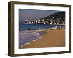 View from Pointe De Cabourg of Houlgate, Cote Fleurie, Basse Normandie, France-David Hughes-Framed Photographic Print