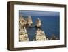 View from Ponta da Piedade, Lagos, Algarve, Portugal, Europe-Richard Maschmeyer-Framed Photographic Print