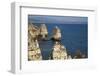 View from Ponta da Piedade, Lagos, Algarve, Portugal, Europe-Richard Maschmeyer-Framed Photographic Print