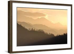 View from Poon Hilll at Dawn, Ghorepani, Annapurna Himal, Nepal, Himalayas, Asia-Ben Pipe-Framed Photographic Print