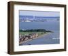 View from Portsdown Hill Towards City and Spinnaker Towr, Portsmouth, Hampshire, England-Jean Brooks-Framed Photographic Print