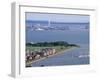 View from Portsdown Hill Towards City and Spinnaker Towr, Portsmouth, Hampshire, England-Jean Brooks-Framed Photographic Print