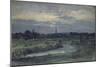 View from Pugin's House Near Salisbury (Oil on Millboard, Mounted as a Drawing)-David Charles Read-Mounted Giclee Print