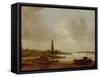 View from Rhenen-Jan Van Goyen-Framed Stretched Canvas