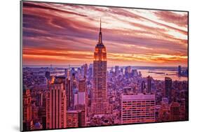 View from Rockefeller Center Towards Lower Manhattan in the Even-Sabine Jacobs-Mounted Photographic Print